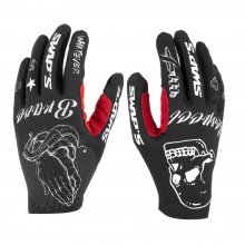 Γάντια Enduro Satan Μαύρο Κόκκινο Swaps